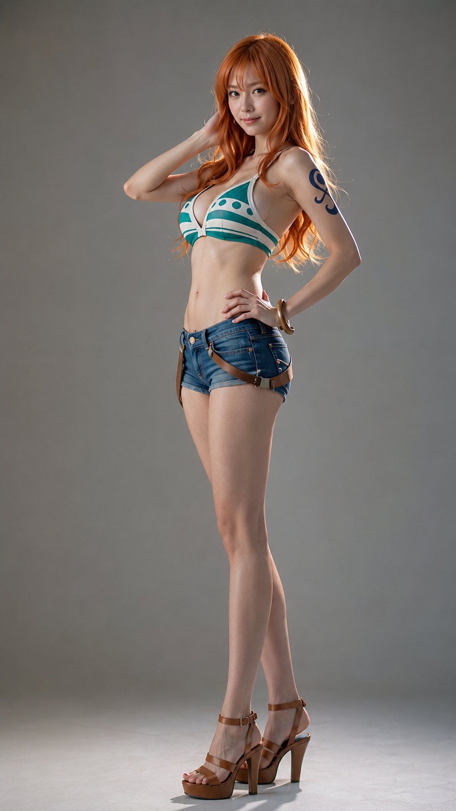 One Piece portrait photorealistic anime elegant