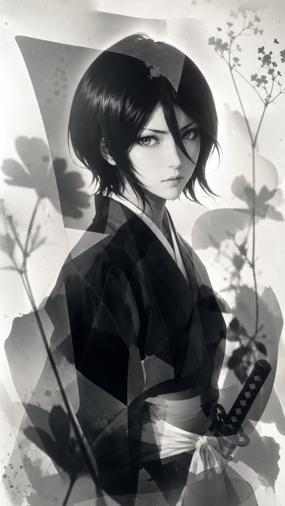 BLEACH series - portrait anime night scene gentle