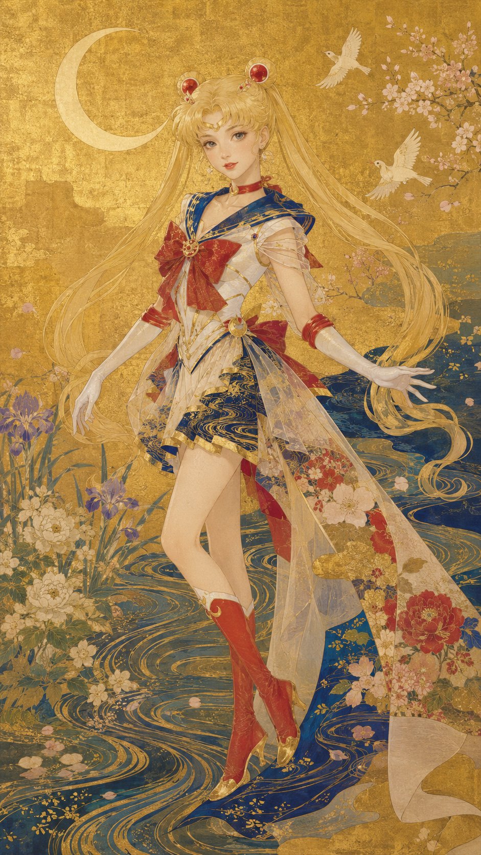 Sailor Moon Rimpa Gold Ground
