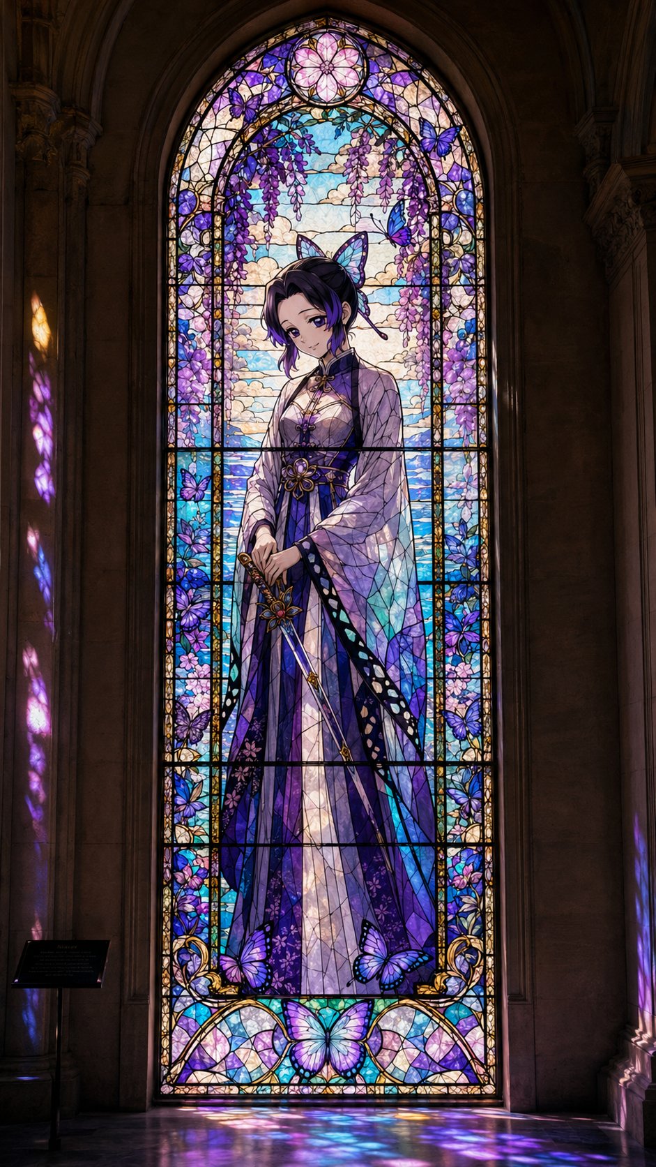 Demon Slayer - Church/Art Museum Real Stained Glass Window