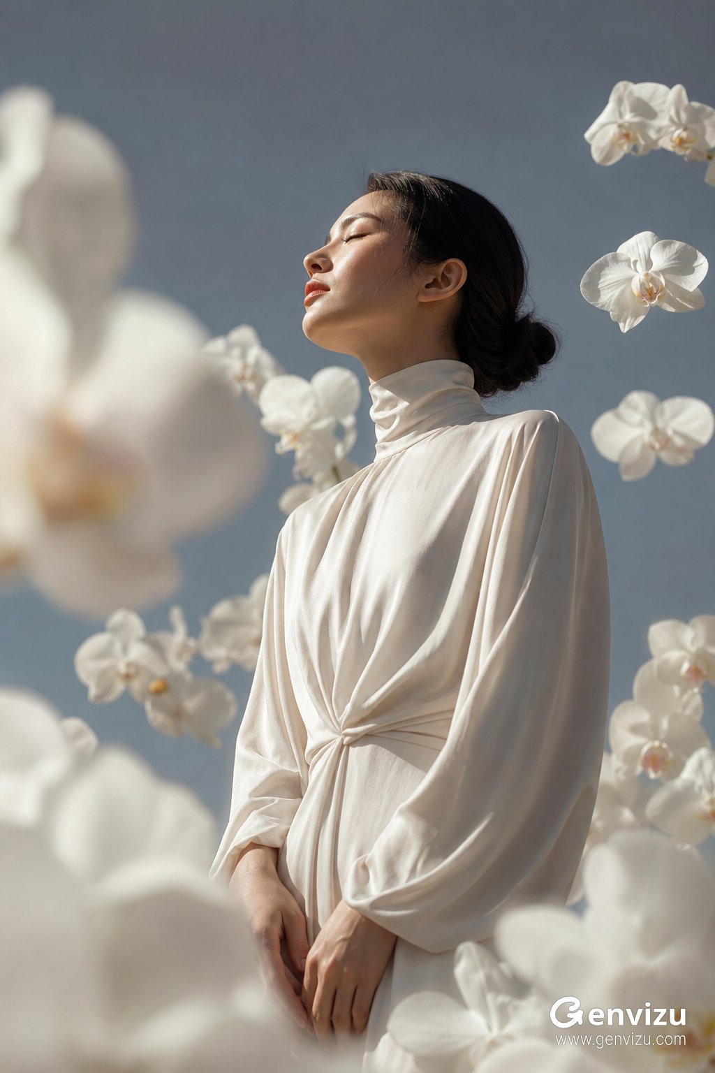 Female high-end fragrance visual photography