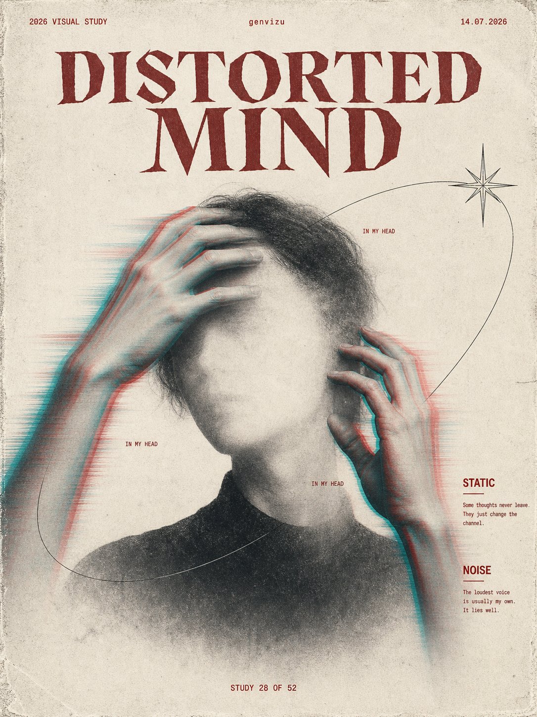 Realistic dark poster