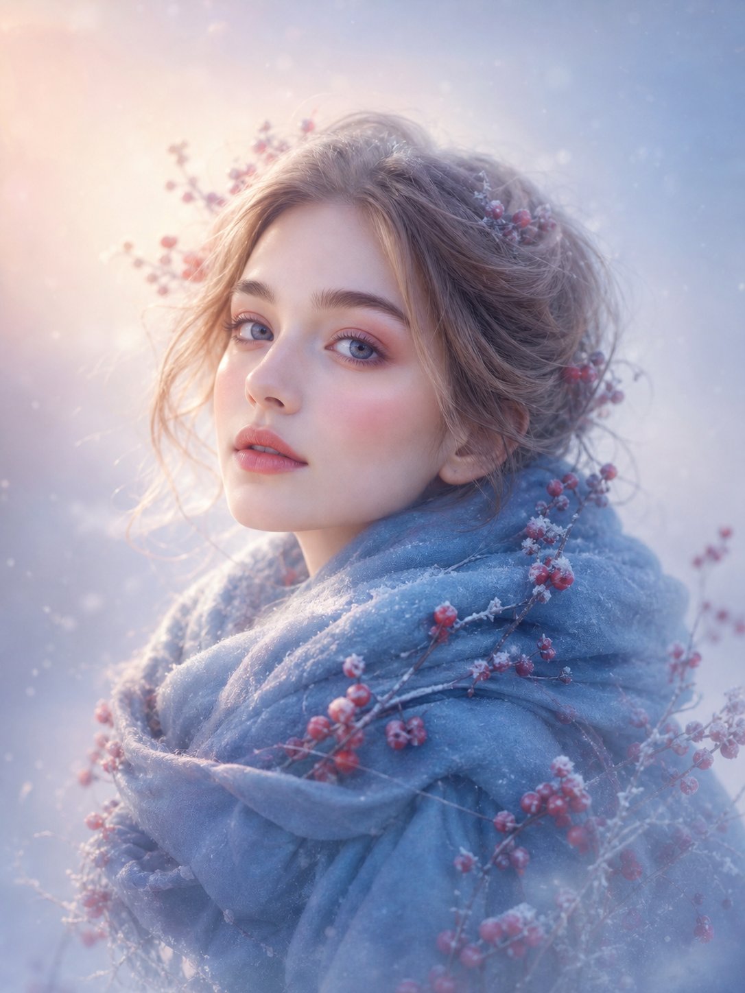 Woman cinematic dreamy aesthetic