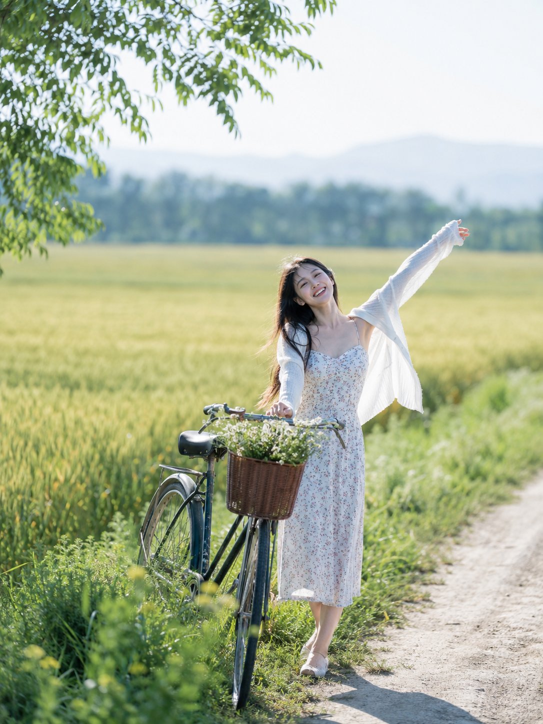 Female realistic dreamy cool tone