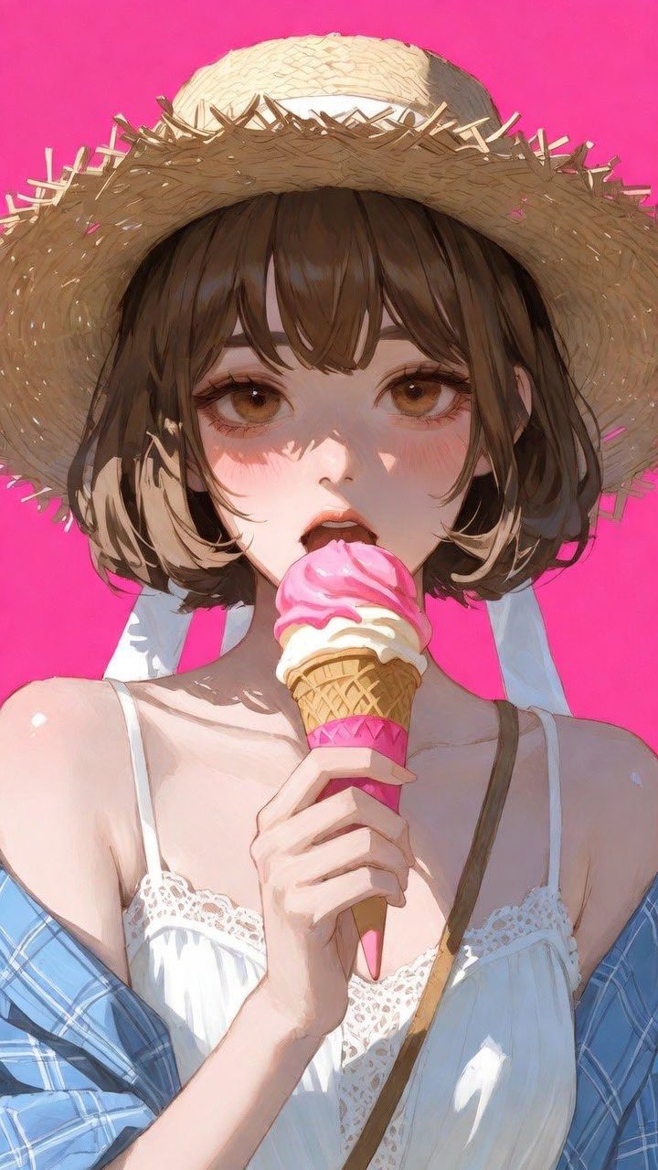 Girl anime realistic studio atmosphere
