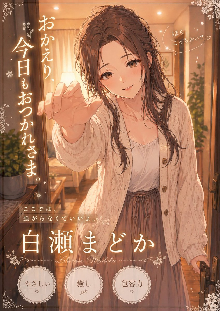 Girl anime illustration night scene warm gentle