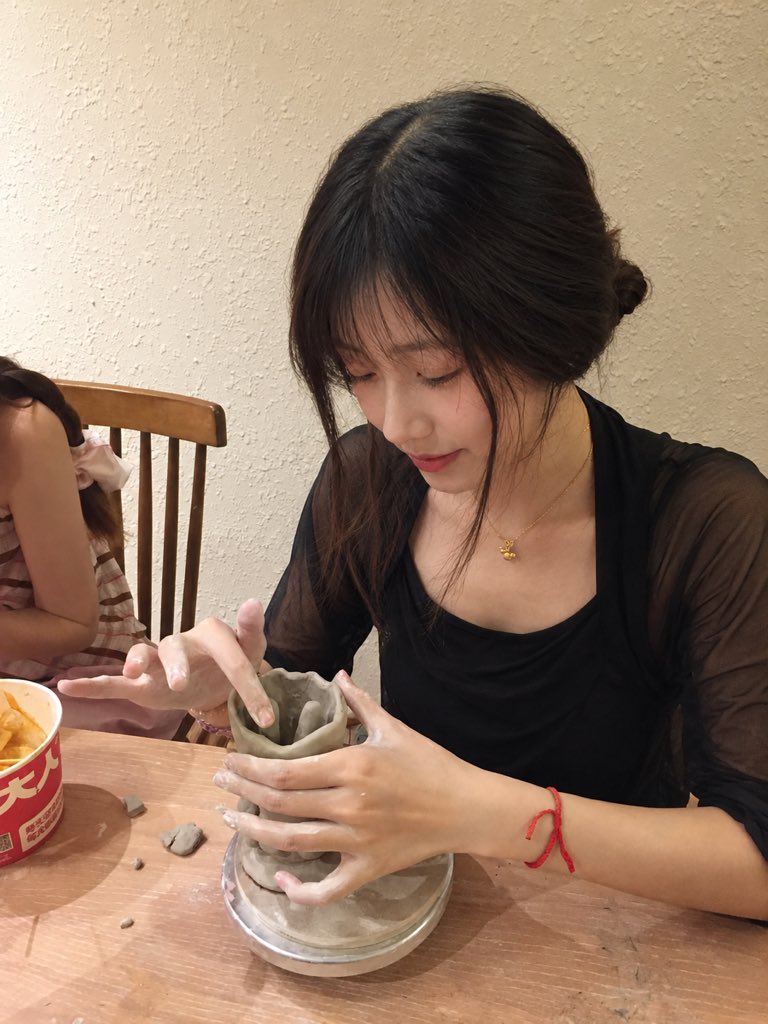 Pottery Studio Slice-of-Life Portrait