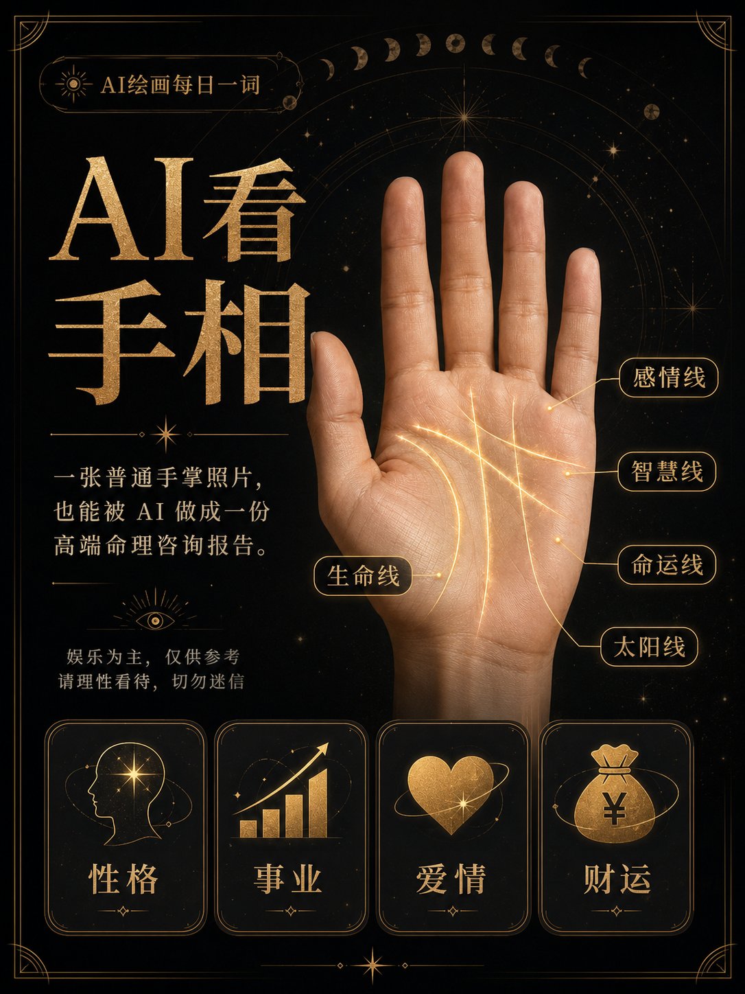 An ordinary palm photo can also be turned by AI into a "high-end fortune-telling consultation report."