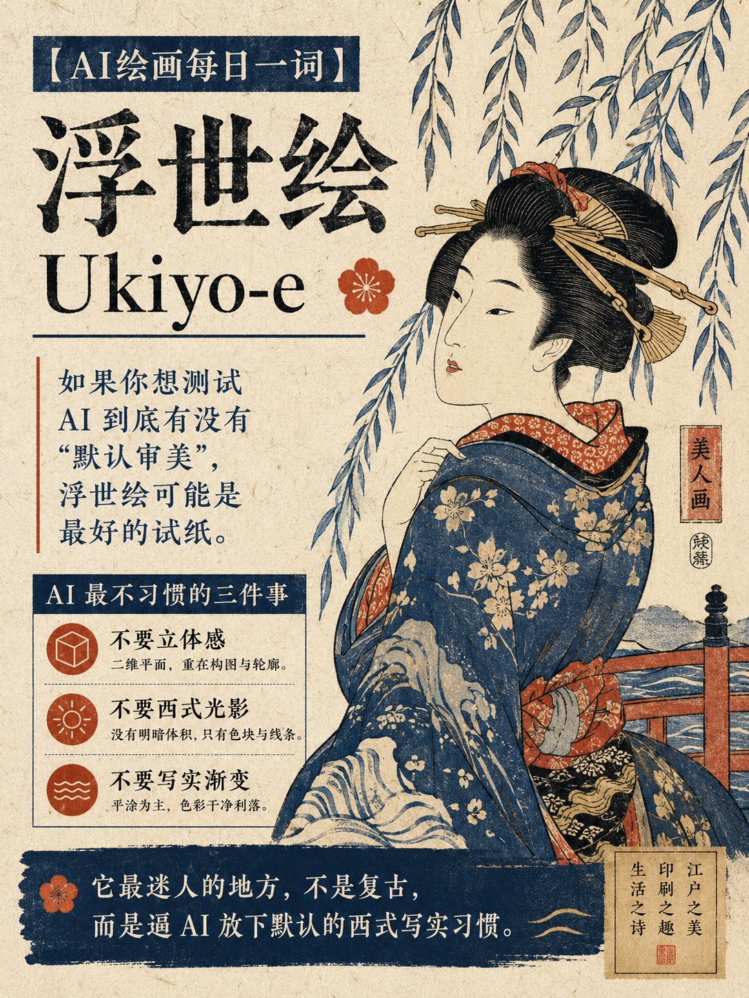 If you want to test whether AI really has a "default aesthetic," ukiyo-e may be the best litmus test.