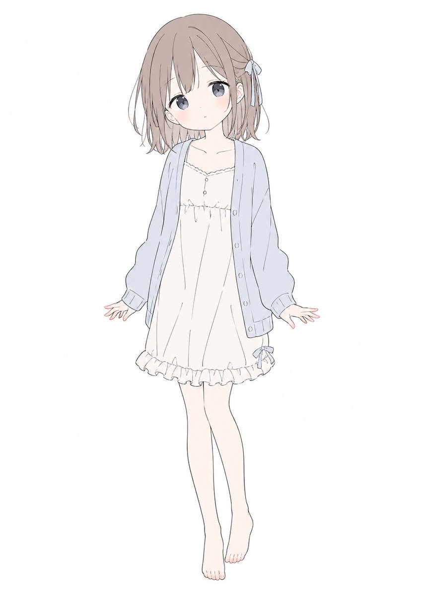 Girl anime minimalist cute