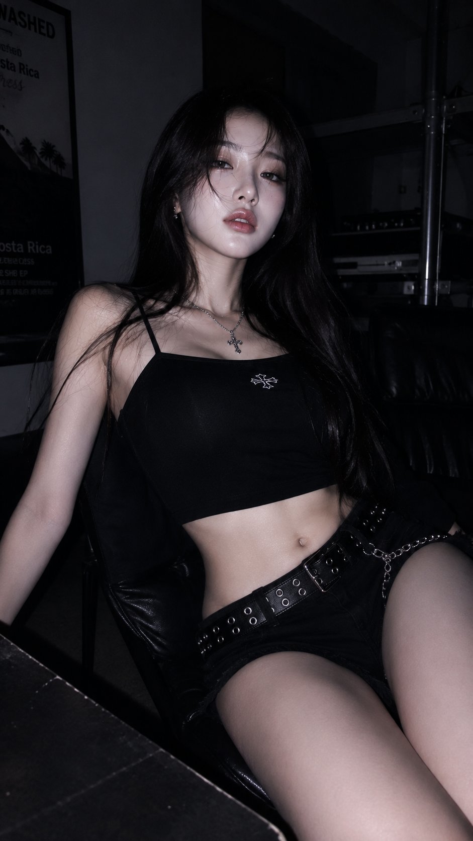 Korean-style Y2K Nightclub Portrait