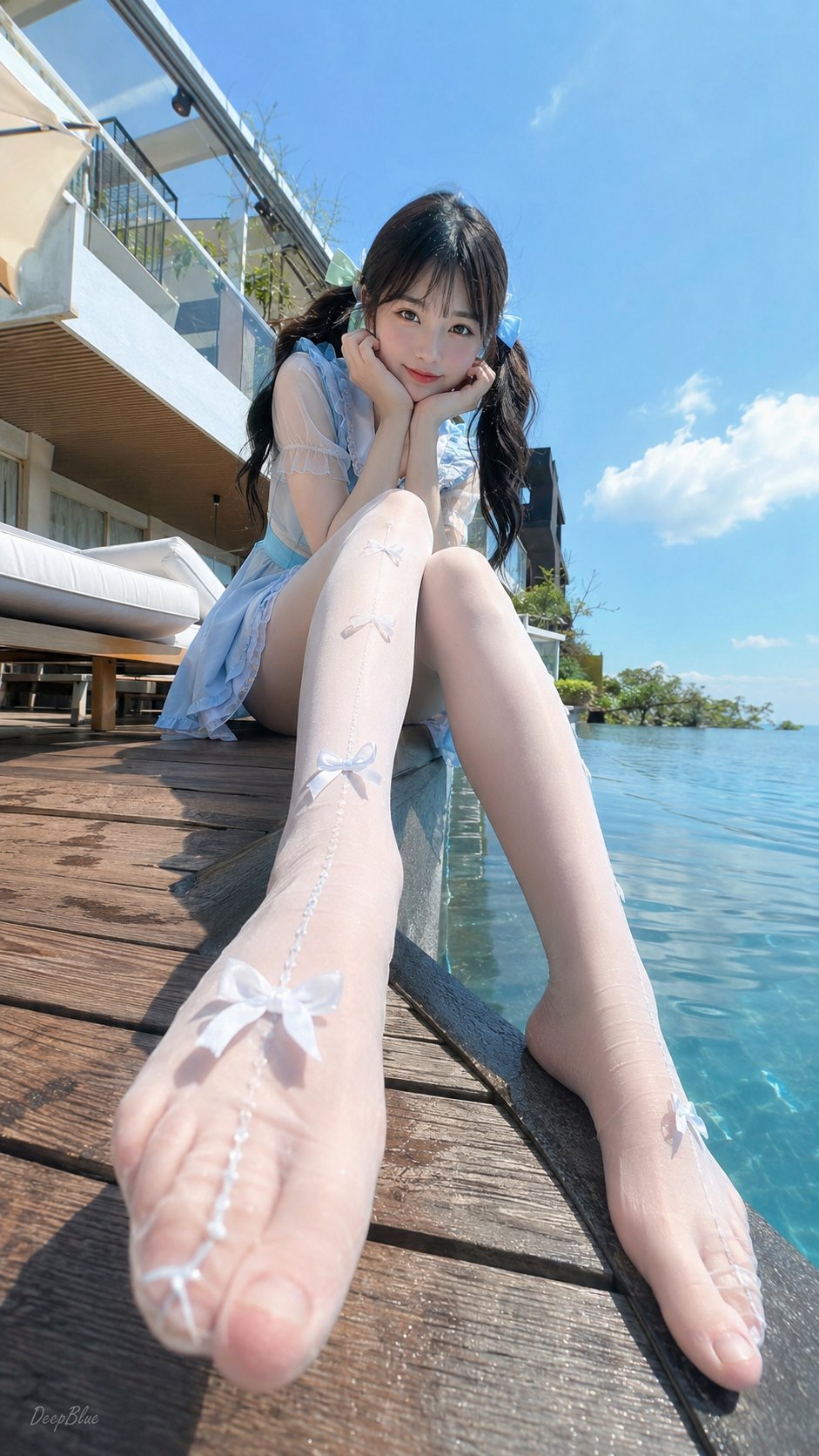 The bow on the stockings is really pretty~
