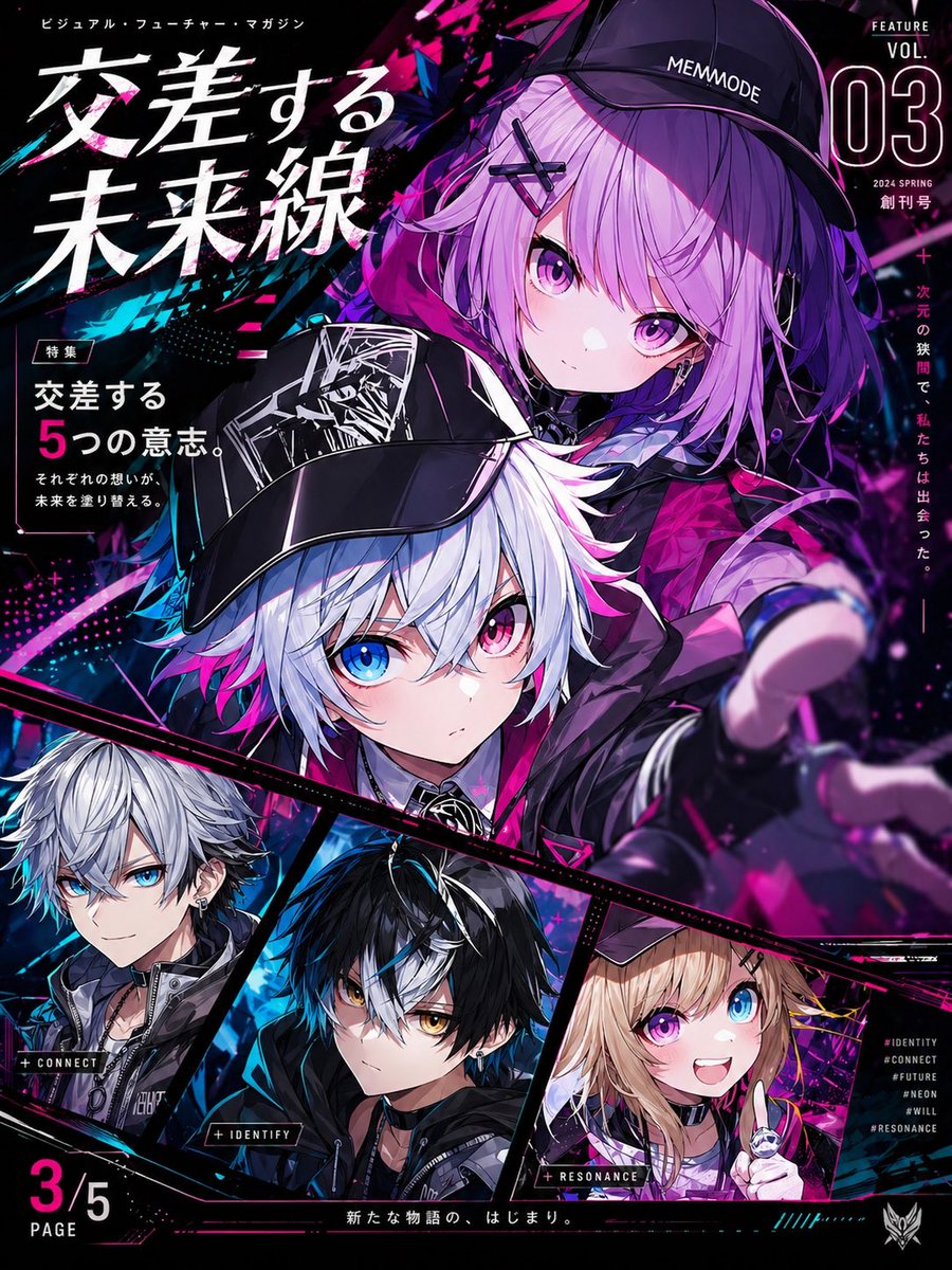 Portrait anime cyber cyberpunk future