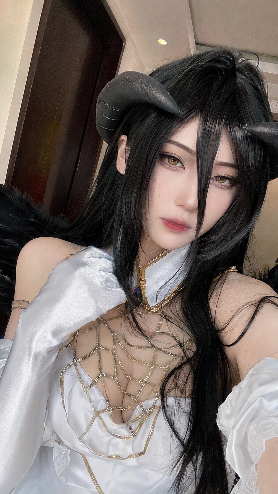 Generate a vertical 9:16 close-up phone selfie-style cosplay …