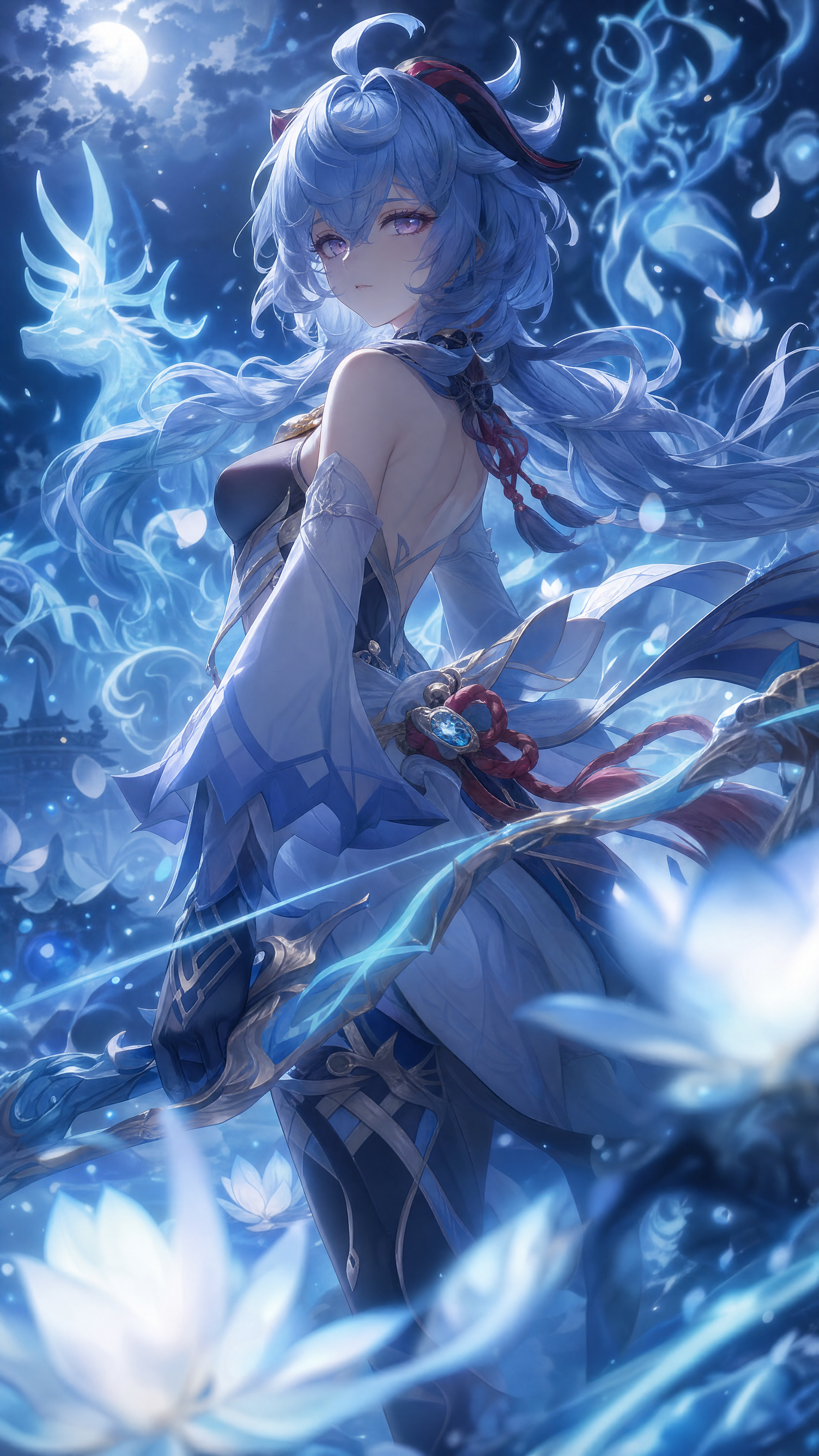 @Image1 = Genshin Impact Ganyu Create a cinematic, extremely detailed...