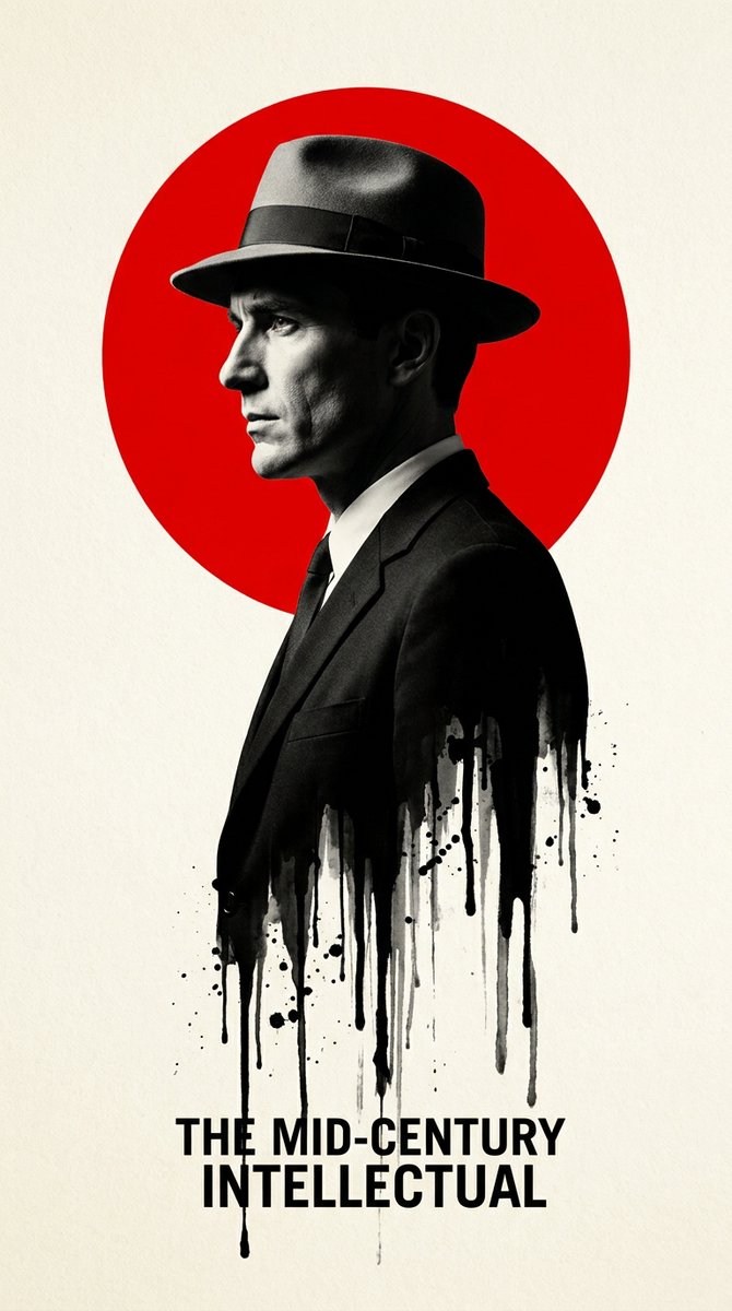Male minimalist poster retro elegance