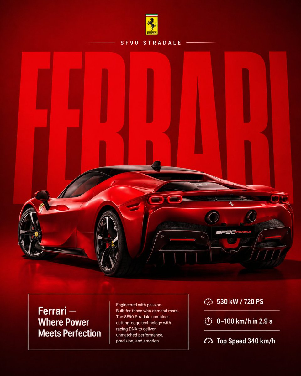 Car Poster Elegant Typography