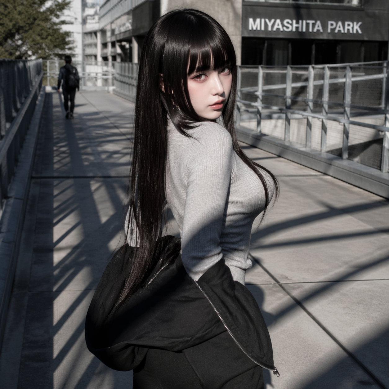 Street snap woman