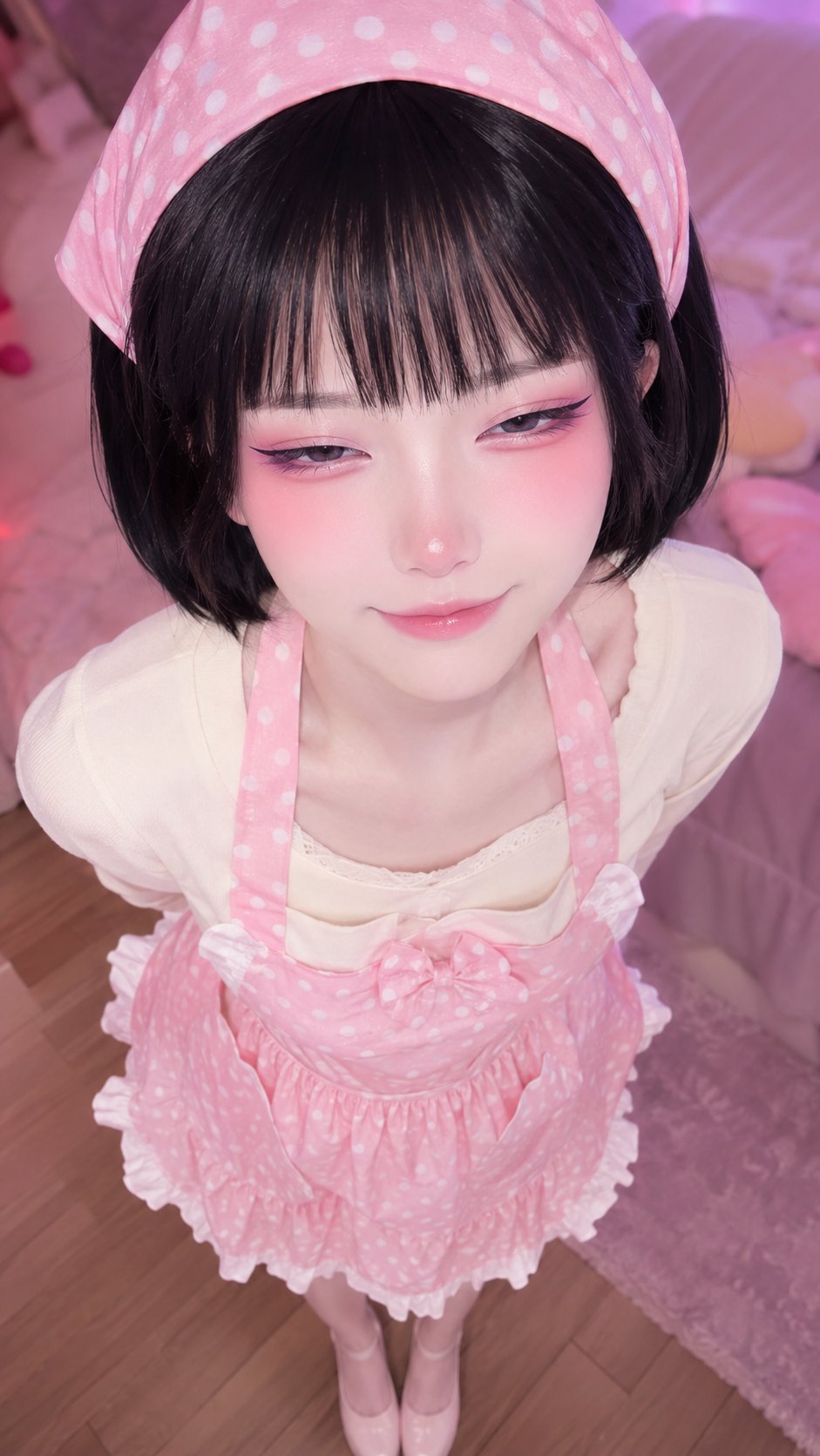 High-angle top-down shot【Character】