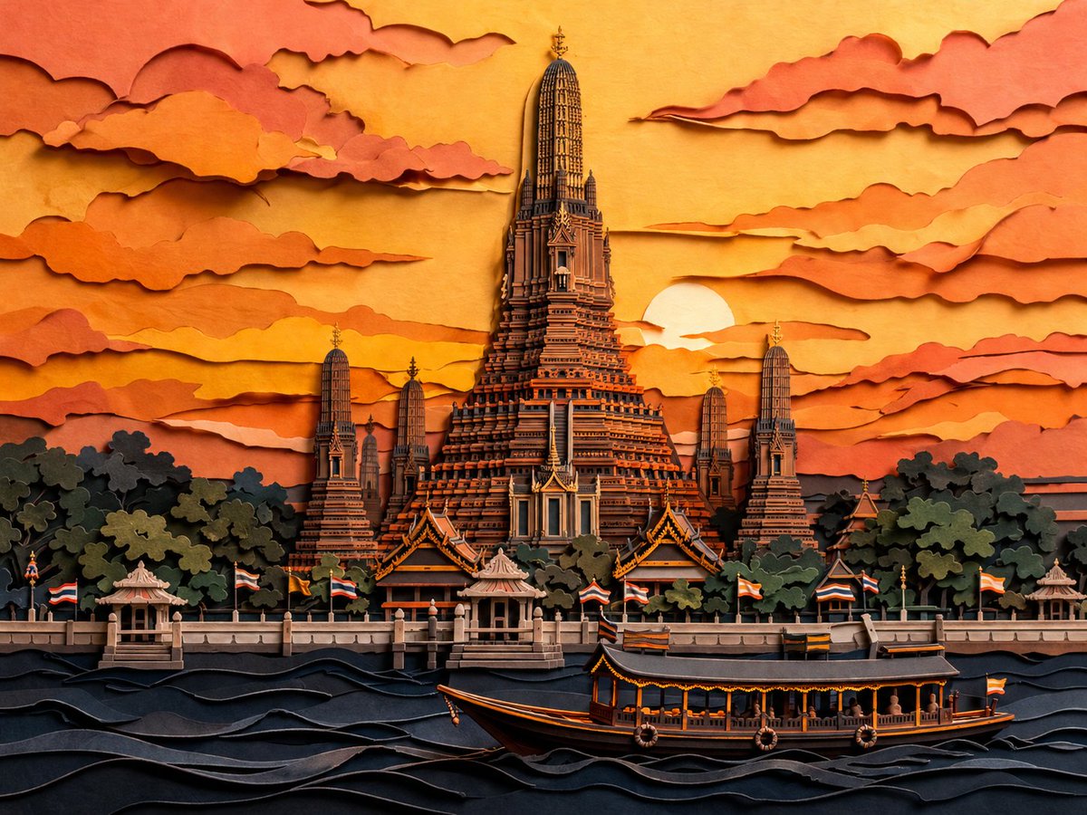 Architectural 3D cinematic dusk elegance