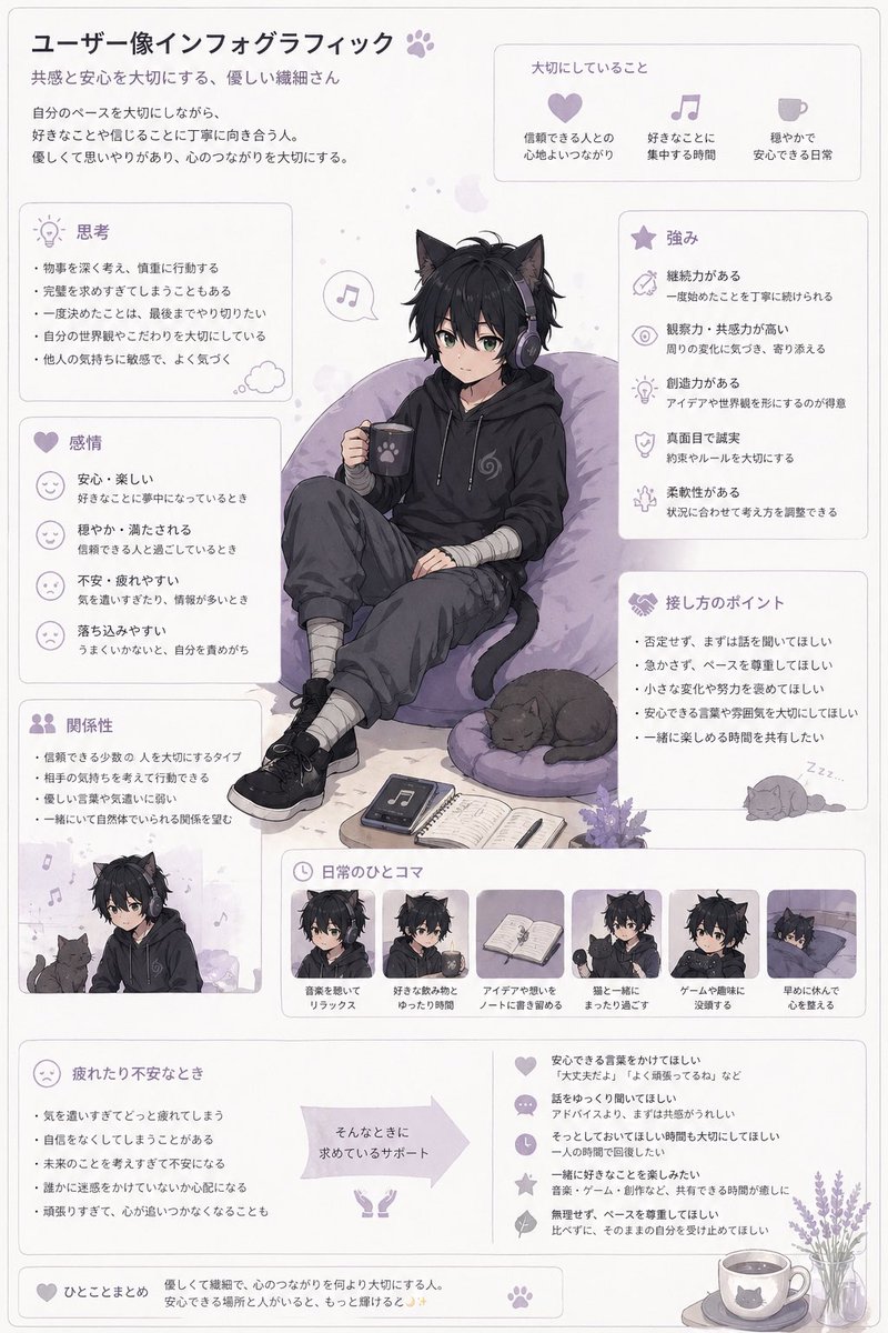 Cat anime poster futuristic cool-toned cute