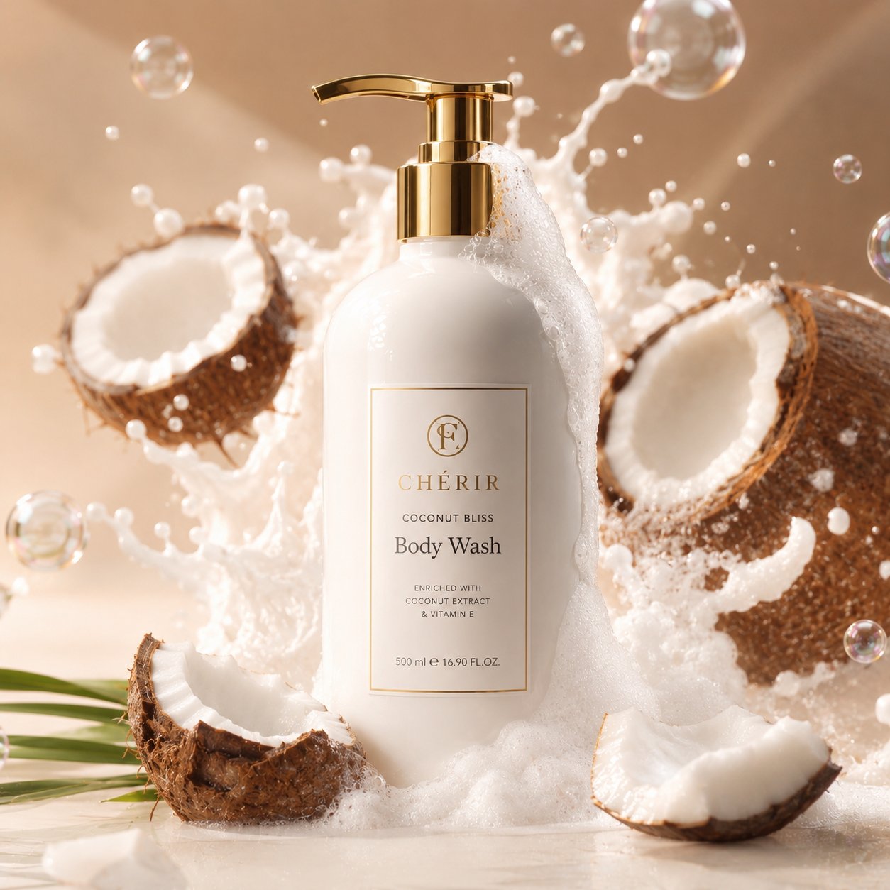 Coconut Coconut Milk Luxury Skincare Advertisement