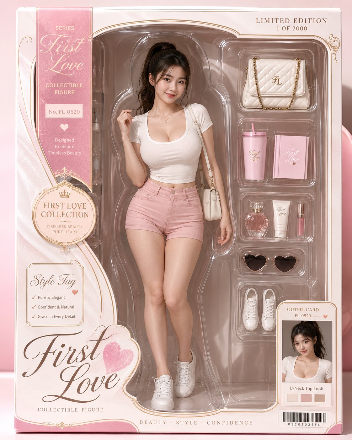 First-Love Aura Eastern Woman Collectible Figure Packaging Box Poster