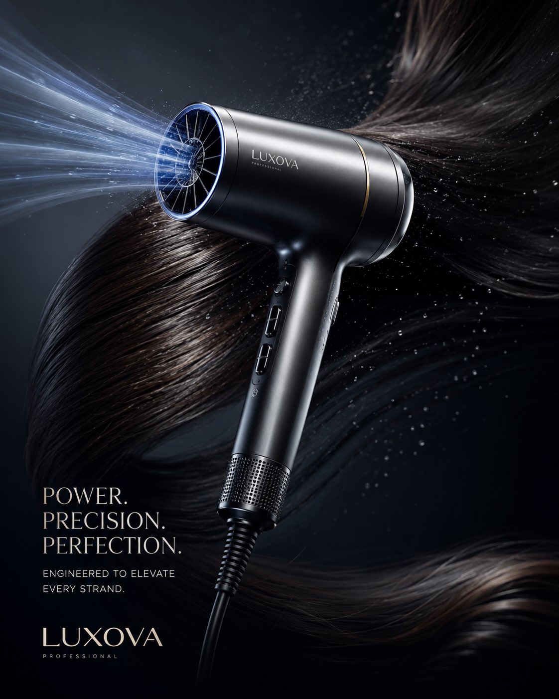 High-End Luxury Hair Dryer Commercial Advertising Blockbuster