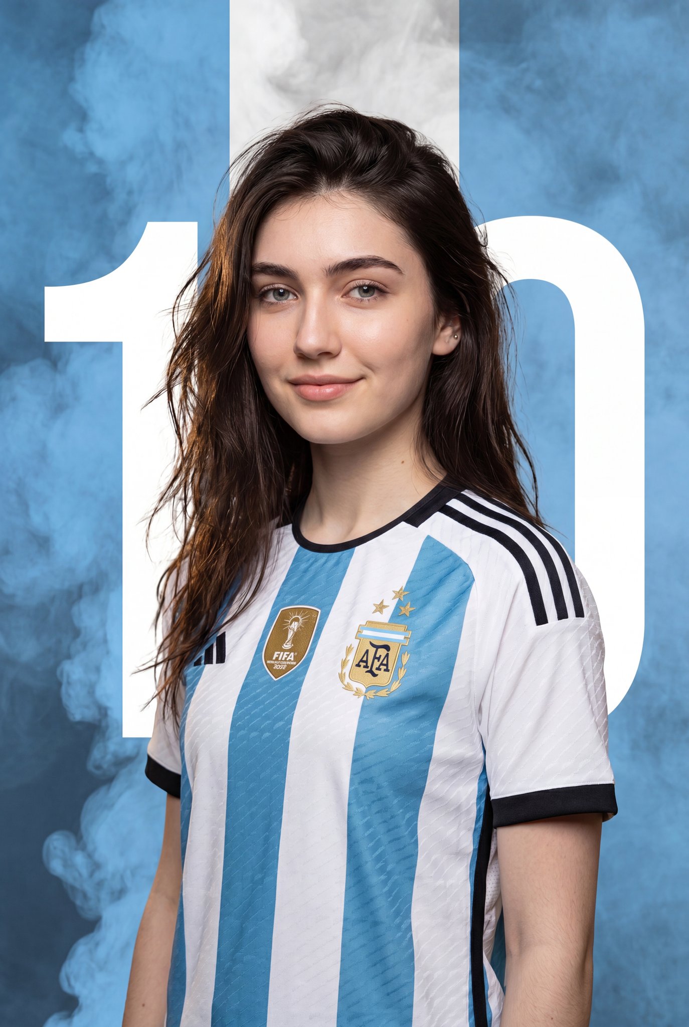 Argentine footballer sports promotional poster