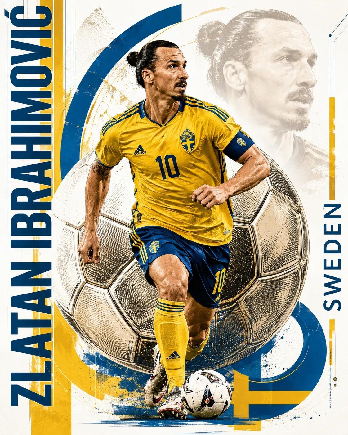 World-class premium football poster modern illustration.