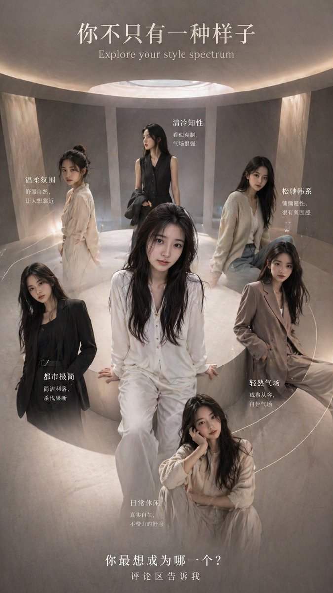 Female Poster Minimalist Future Warm Elegant