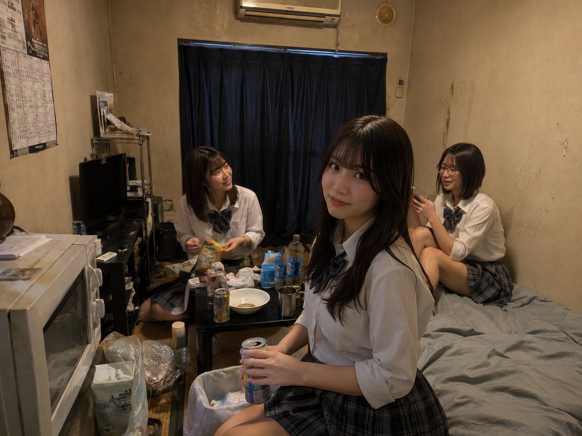 Messy room student party