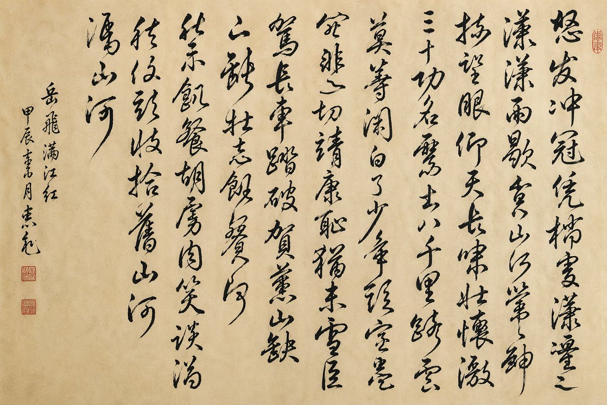 Chinese Cursive Calligraphy Scroll