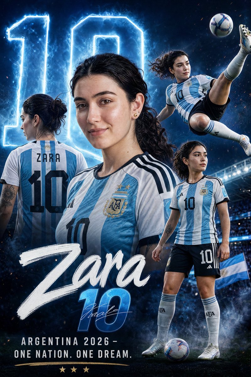 Cinematic football star poster