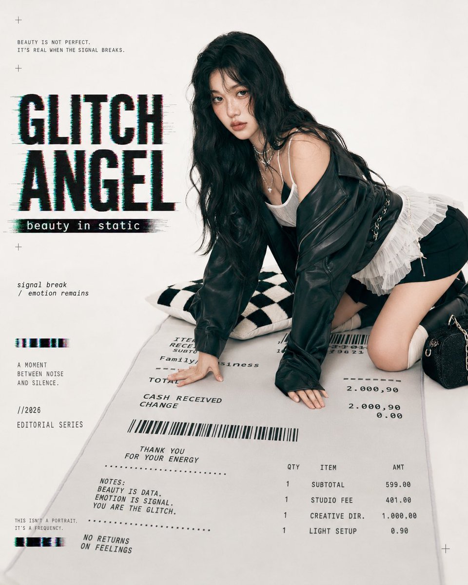 Glitch Angel Studio Poster