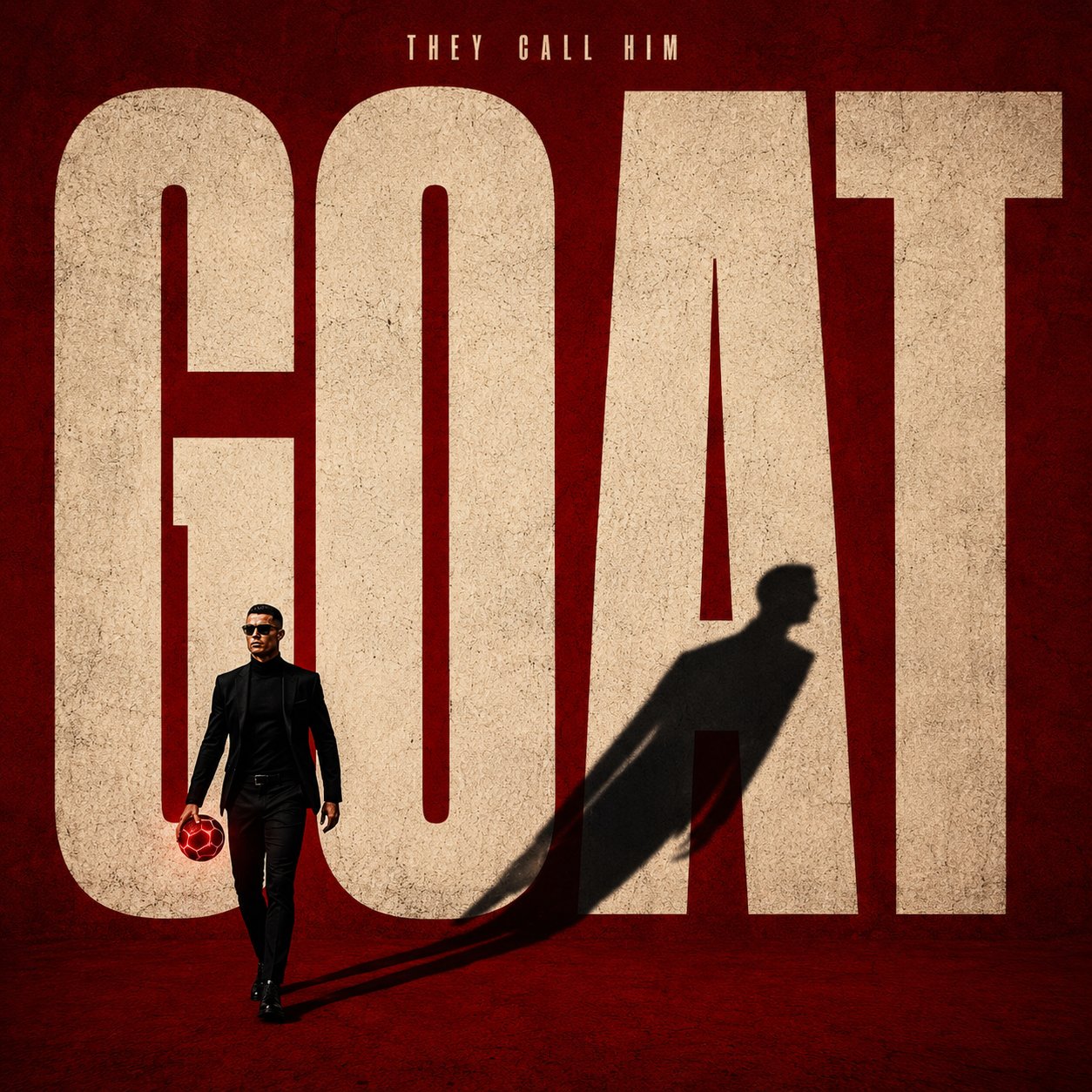 Minimalist Movie Poster Giant Typography and Character Silhouette Design
