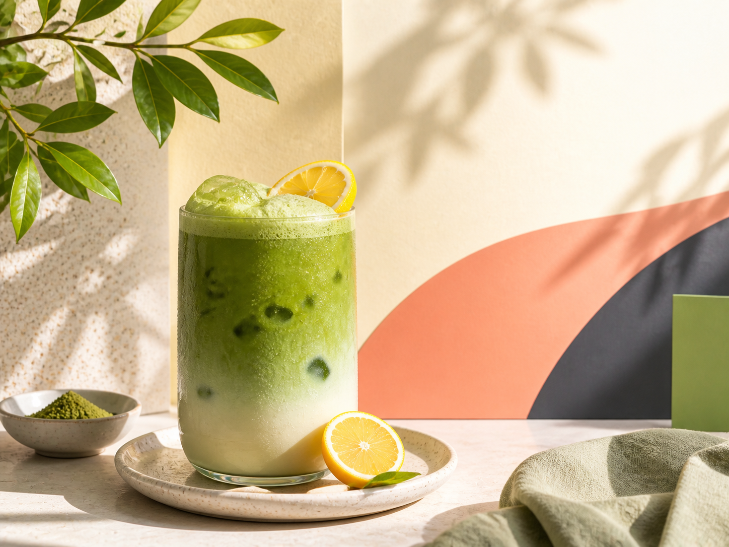 Iced Matcha Campaign Visual AI Image Prompt Case