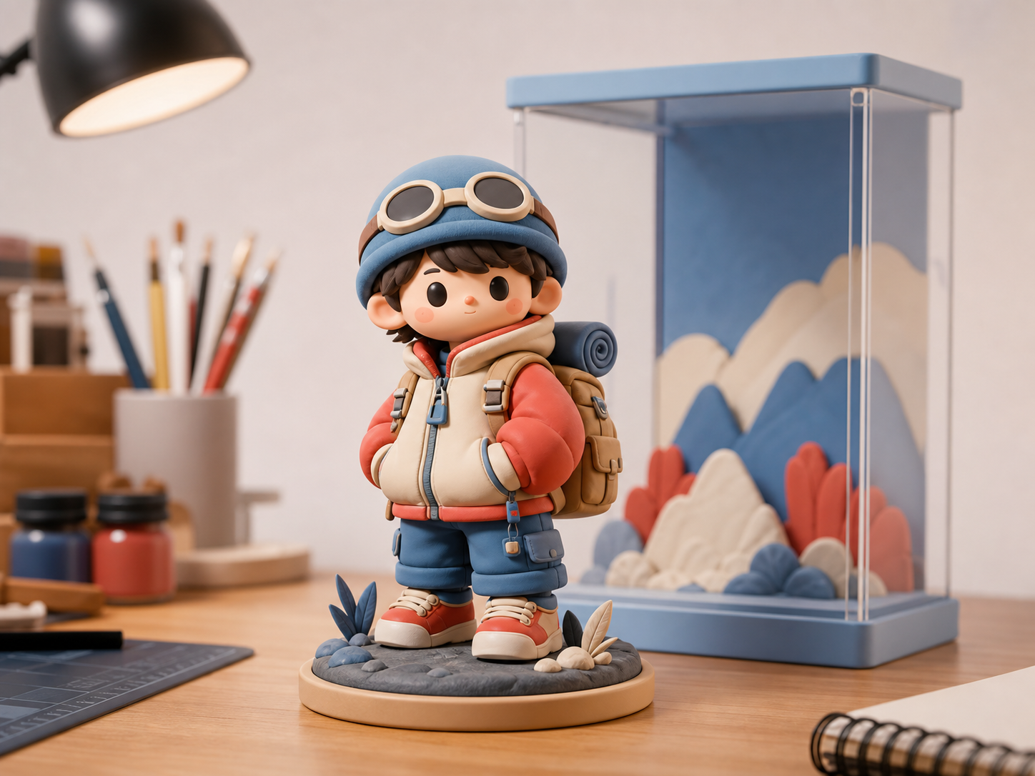 3D Clay Figurine Character Design Prompt