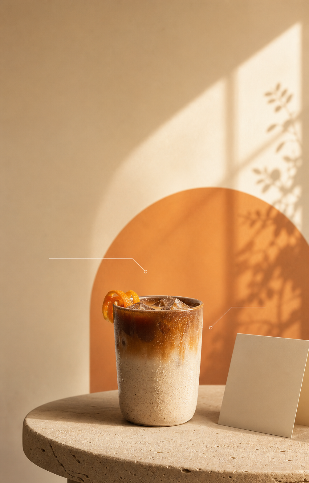 Orange Iced Latte Seasonal Campaign Poster