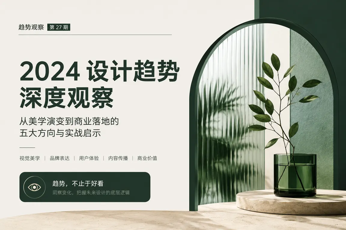 WeChat Official Account Cover Visual Director · In-Depth Long-Form Cover — Design Trend Observation Cover