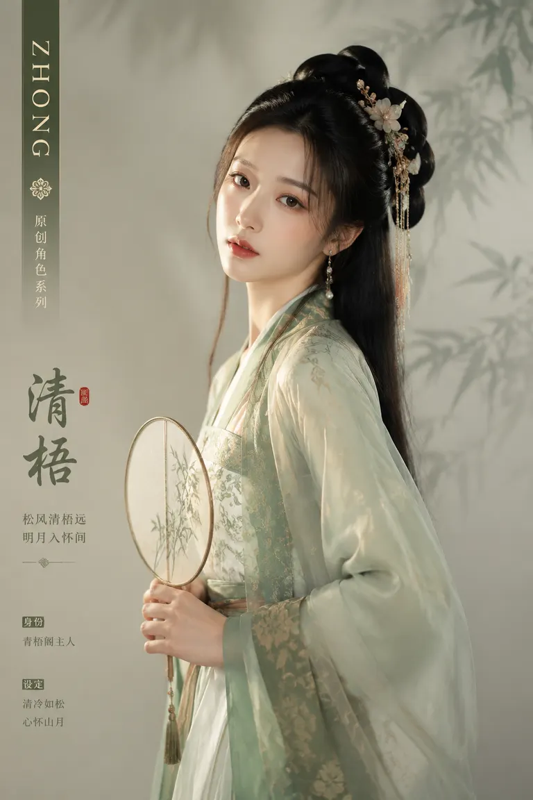 Portrait Photography and Character Consistency Visual Director · Portrait Sample Ancient-Style Original Character Portrait