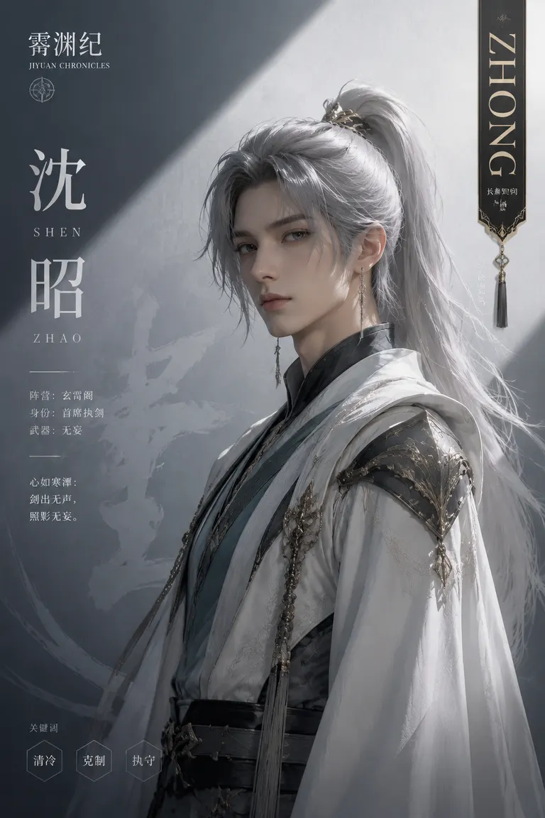 Portrait Photography and Character Consistency Visual Director · Character Poster Original Game Character Design