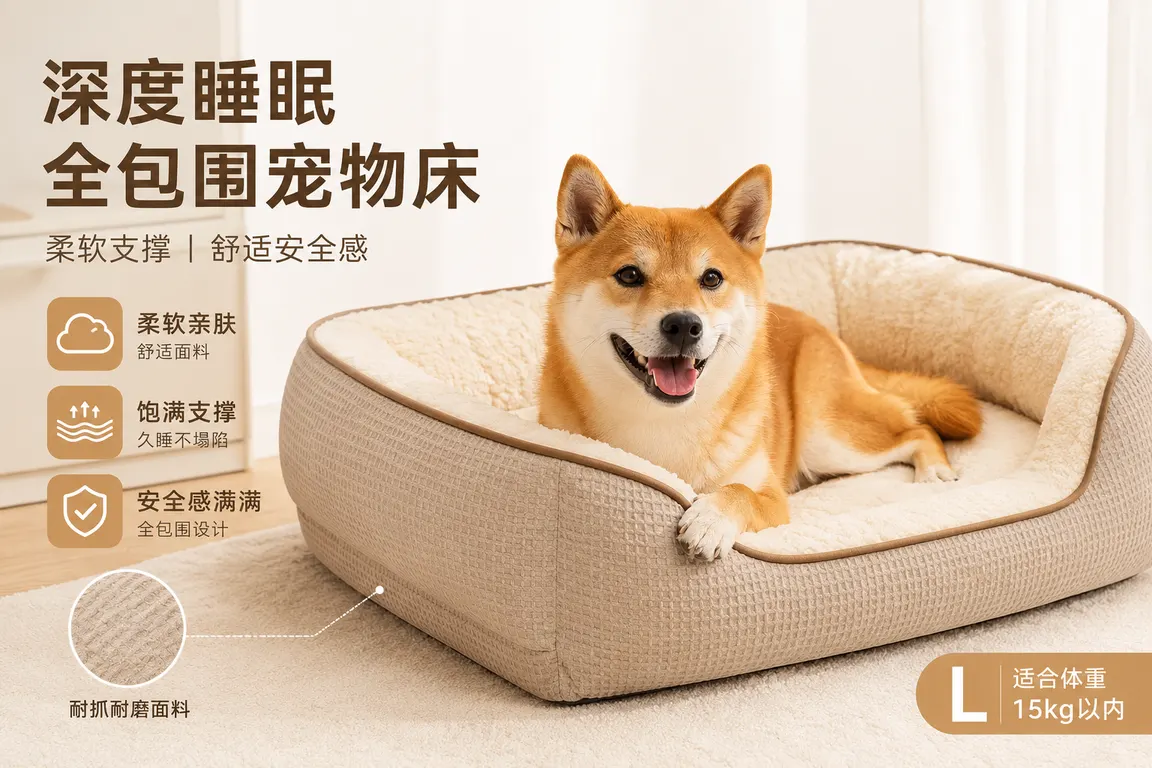 E-commerce Main Image Visual Director · Texture Close-up Main Image — Pet Supplies E-commerce Ad Image