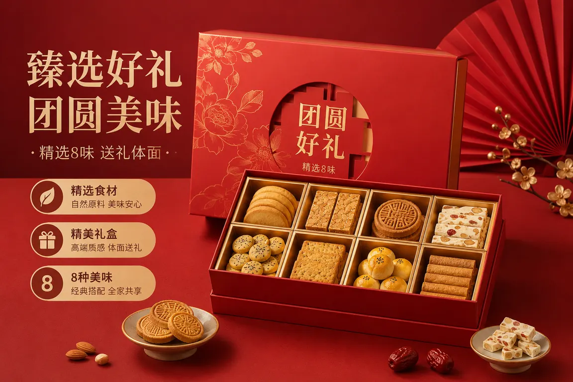 E-commerce Main Image Visual Director · Selling Point Main Image Food Gift Box Holiday Sales Main Image