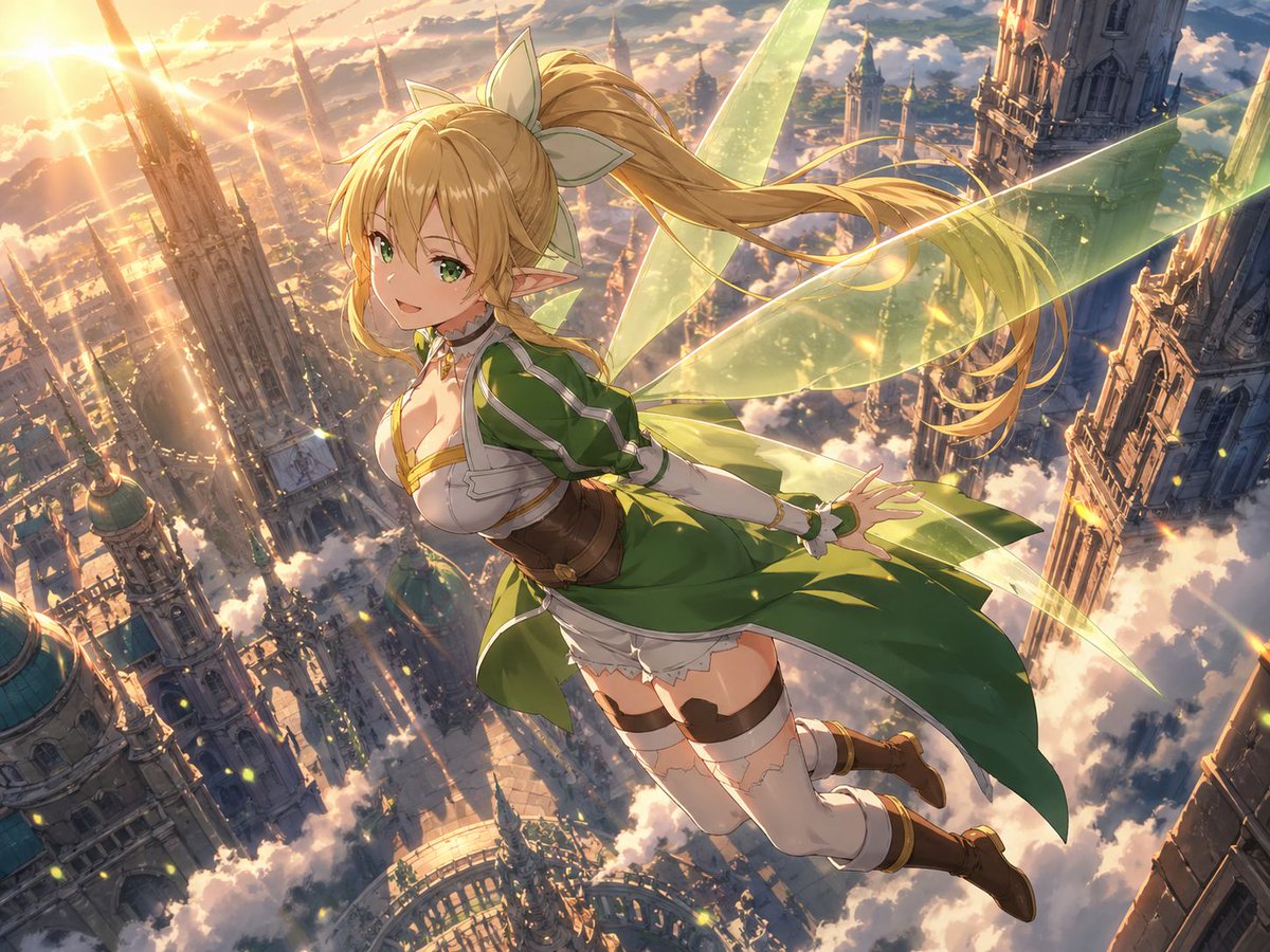 Character anime illustration church city