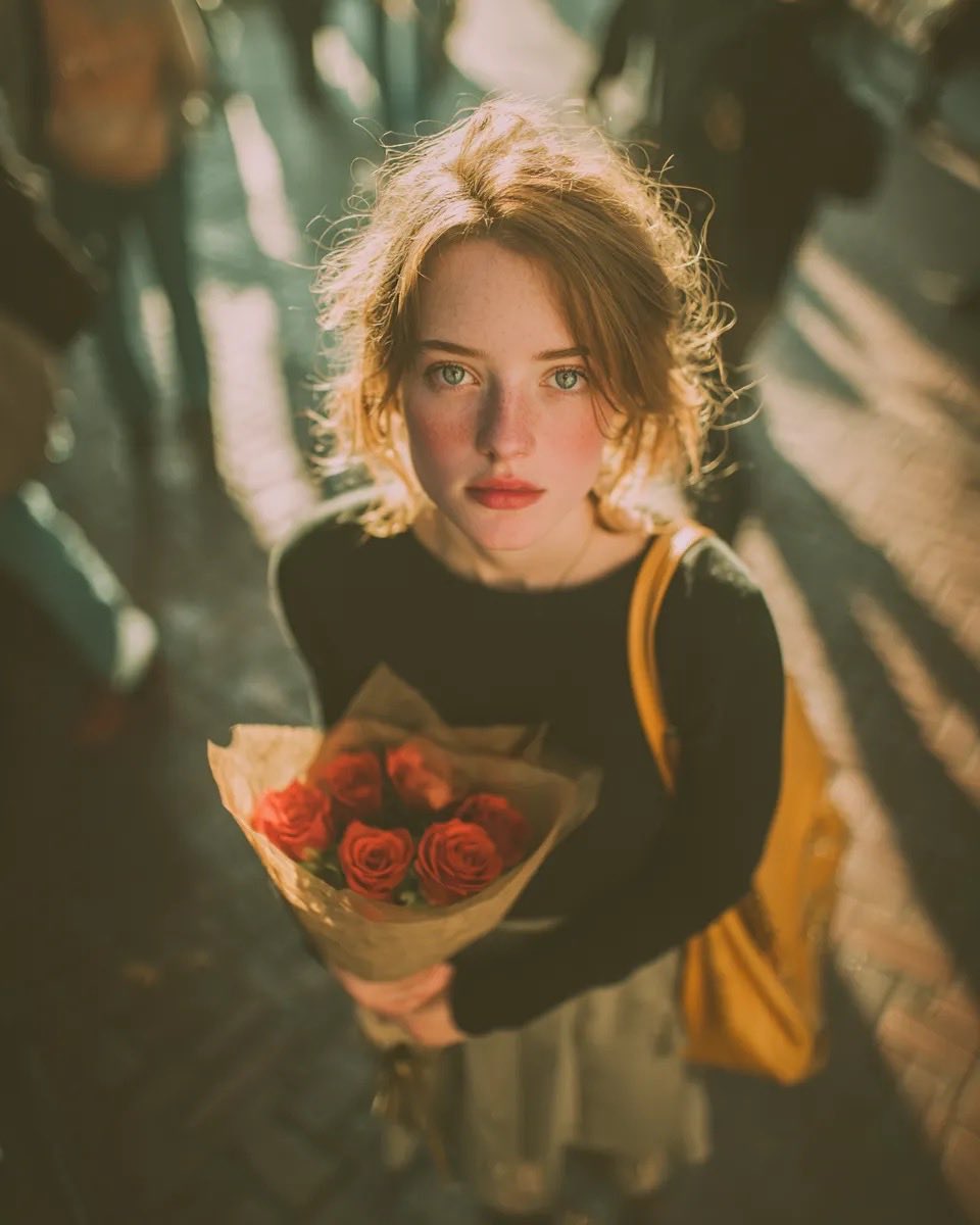 Portrait cinematic film dreamy retro