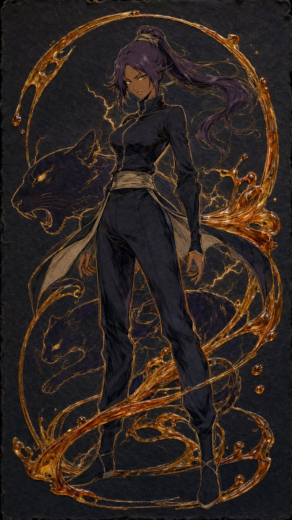 Bleach Series - Sugar painting + Line drawing