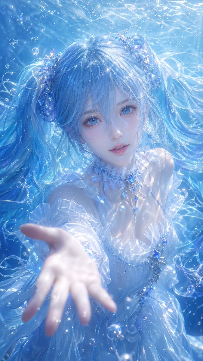 Girl 3D illustration dreamy