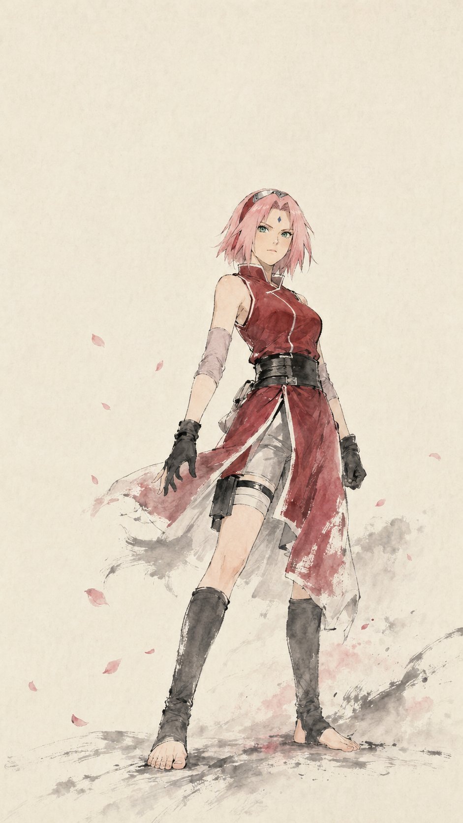 Naruto Series - Chinese Ink Wash Freehand Style