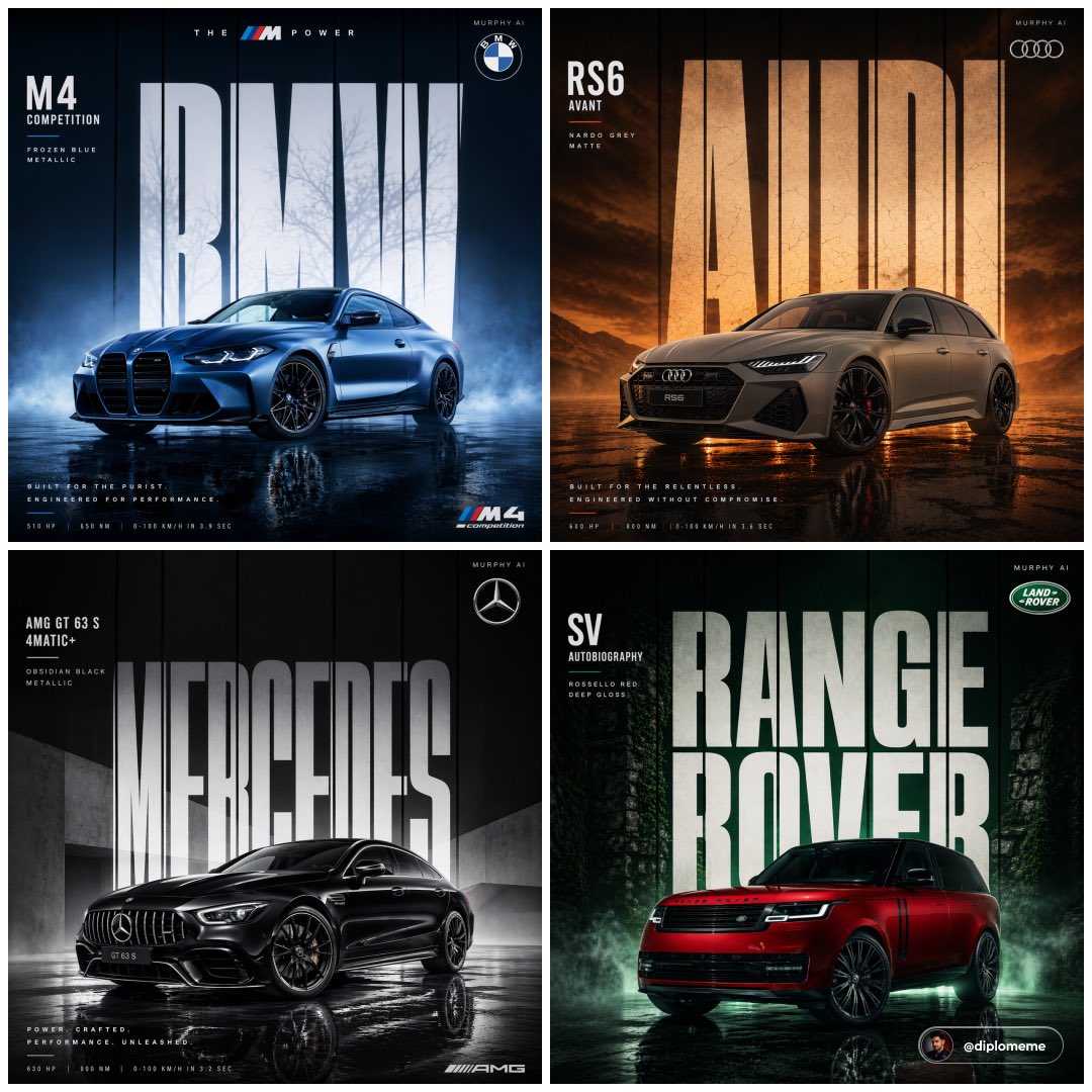 Car cinematic poster, dark studio, high-end.